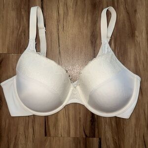 Women’s White Lace Balconette Bra by Bali Size 38C Underwire Padded